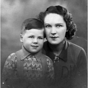 Doreen Parfitt (nee Riley) and Kit 1937