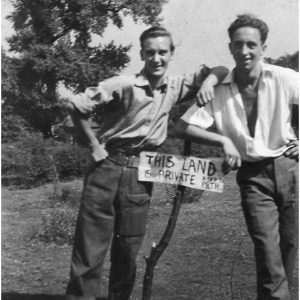 Jack Riley and Trevor Jones, Alderley Edge, 1945